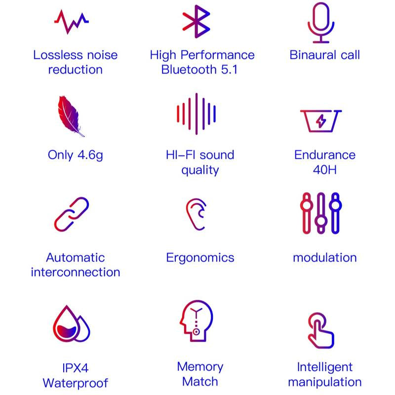 MAGQU Mini Invisible Headphones Bluetooth True Wireless In-Ear Earphones Sport Audio Earbud Audifonos Bluetooth Wireless Headphones Noise Cancelling Headphones Gamingheadset