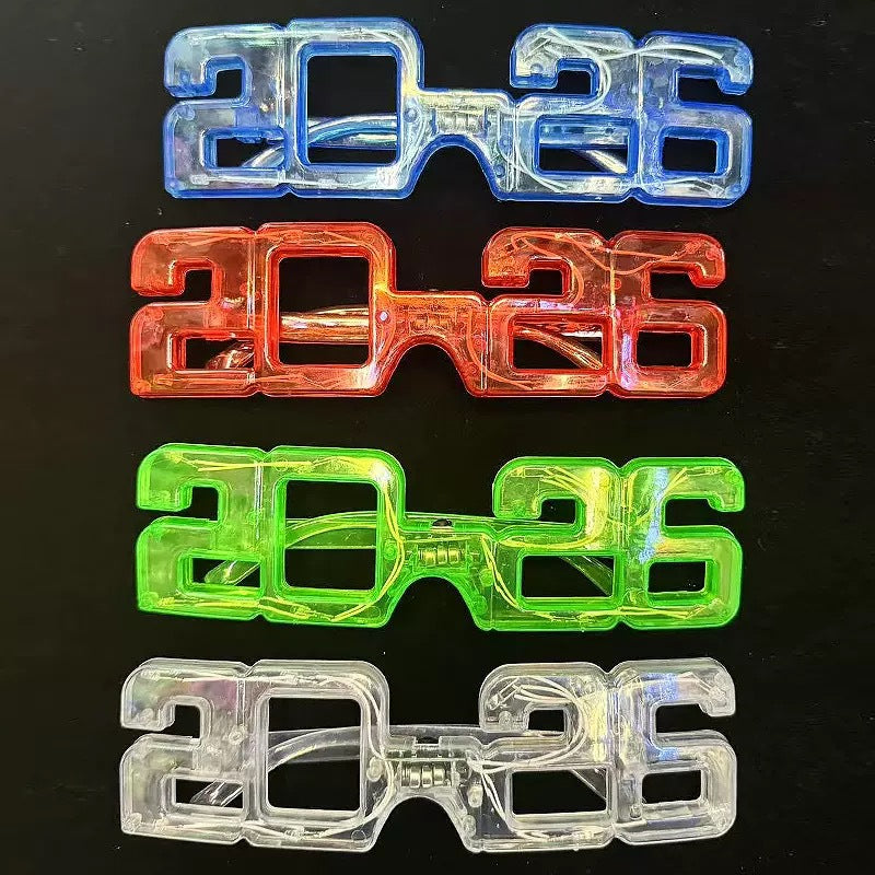 LED Digital 2026 Light-Up Glasses Party Toy For Gatherings