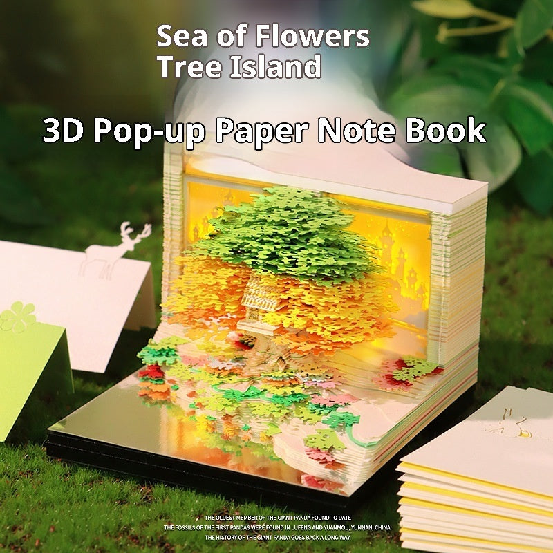 2026 Paper Carving Calendar Desktop Ornament 3D Notebook
