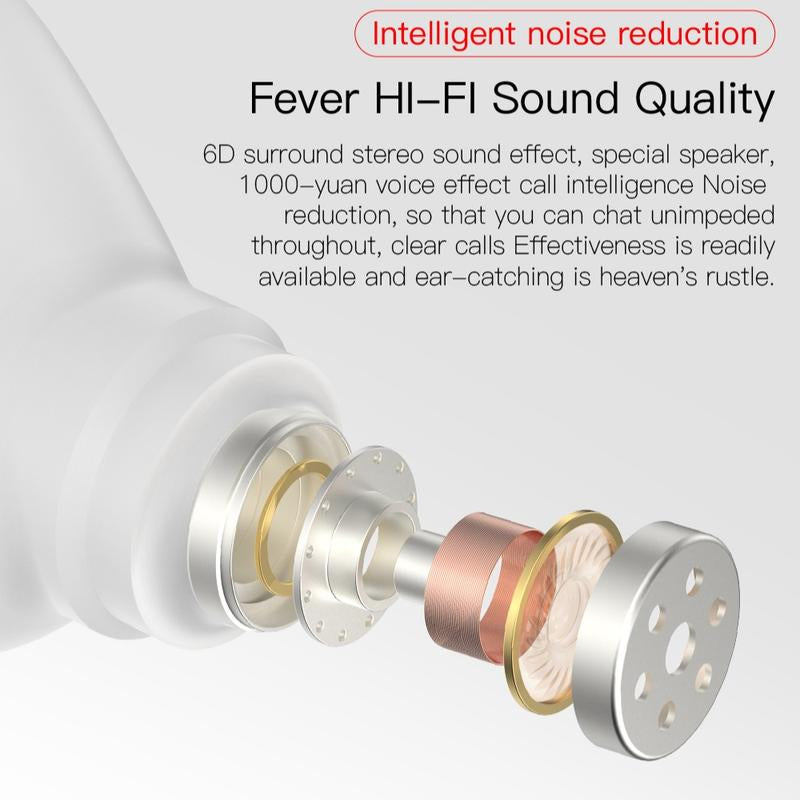 MAGQU Mini Invisible Headphones Bluetooth True Wireless In-Ear Earphones Sport Audio Earbud Audifonos Bluetooth Wireless Headphones Noise Cancelling Headphones Gamingheadset